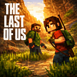 The last of MC (The last of us recreation) logo