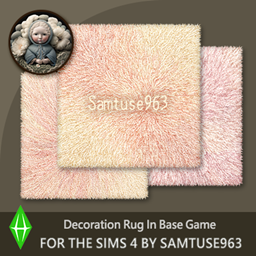 Pastel Fluffy Square Dance Rug #7 Samtuse963 logo