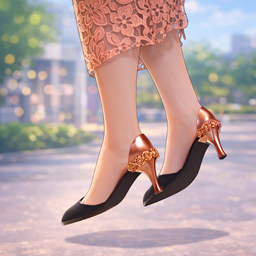 ✨  Rose Detail Slingback Heels ✨  logo