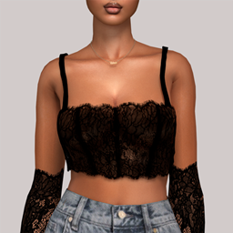 Lace Top with Thin Straps logo