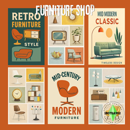 Furniture shop posters