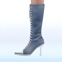 Denim Pointed Toe Boots logo