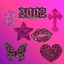 Y2K Decal Set - Hot Pink - Wall Art logo