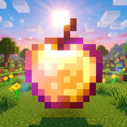 Nether's Craftable Enchanted Golden Apple | Achivement Friendly logo