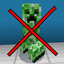 No Creepers (removing all creepers) logo