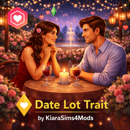 Date Lot Trait by KiaraSims4Mods - Tradução PTBR