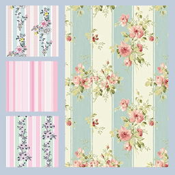  flowers and stripes logo