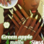 Green apple nails 🍏 logo