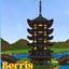 Old Japanese pagoda logo