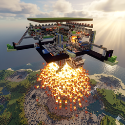 Orbital Strike Cannons Addon Minecraft Bedrock PE logo