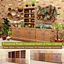 Functional Rustic Industrial Hutch & Floor Cabinet logo