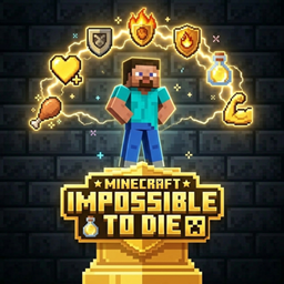 Minecraft But It's Impossible to Die logo