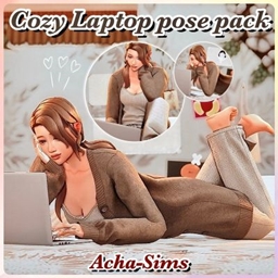 Cozy Laptop pose pack #1 logo