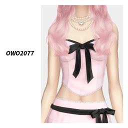 OWO2077- Sweet Bow Corset Top logo