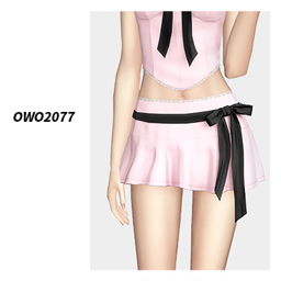 OWO2077- Sweet Bow Mini Skirt logo