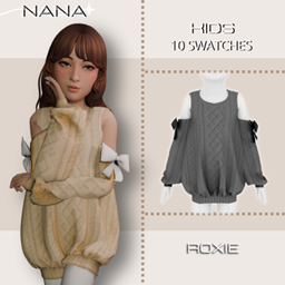 NANA7 - (Roxie) Oversized Sweatshirt logo