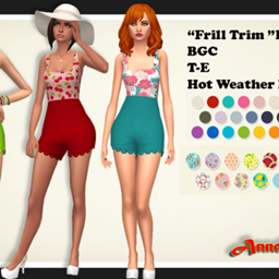 Frill Trim Romper logo
