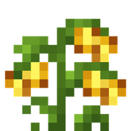 ✿ Rooted Riches ˚₊‧꒰ ⟡✧ ore crops ✧⟡ ꒱‧₊˚ ★ Bedrock ✿ logo