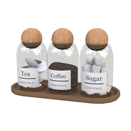 Comiko - Coffee Corner Jars With Tray