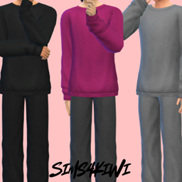 Mens Fuzzy Sleepwear Set logo