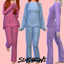Womens Fuzzy Sleepwear Set logo