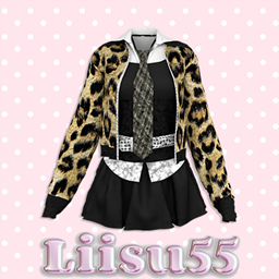 【Liisu55】Collared Jacket Shirt Layered Skirt Set logo