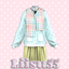 【Liisu55】Hooded Sweatshirt and Midi Skirt Set logo