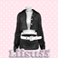 【Liisu55】Leather Jacket and Bodycon Skirt Set logo