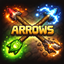 Arrows: Guided, Explosive, Lightning, Earthquake logo