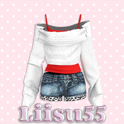 【Liisu55】Off-Shoulder Sweater Set logo
