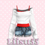 【Liisu55】Off-Shoulder Sweater Set logo