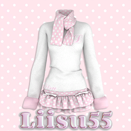 【Liisu55】Soft Knit Skirt Set logo