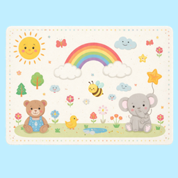 Kids Animal Nursery Rug logo