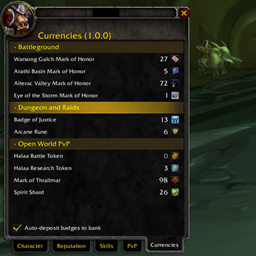 TBC Currencies Tab logo