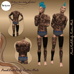 Punk Full Body Tattoo Male logo