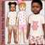 Toddler Pink Teddy Pajamas logo