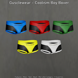 Gusclewear - Coolism Boy Boxer logo