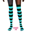 Stripped Thigh Hi Tights logo