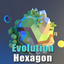 Evolution: Hexagon logo