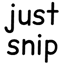 just snip logo