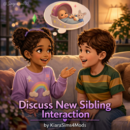 Discuss New Sibling Interaction by KiaraSims4Mods - Tradução PTBR