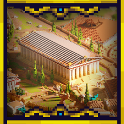 Acropolis of Athens | Bedrock Edition | World Wonders Series | Greek City | logo
