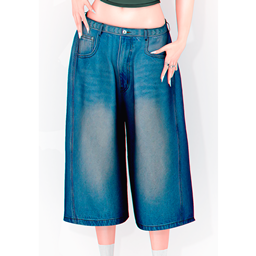 👑 Miss y2k Denim Bermuda 👑 logo