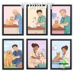 My little vet' art logo