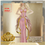 Deep Neckline Gold Trim Corset Bodice Long Dress logo