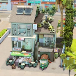 Asian Style House with Family Business project image