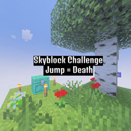 Skyblock Challenge: Jump = Death logo
