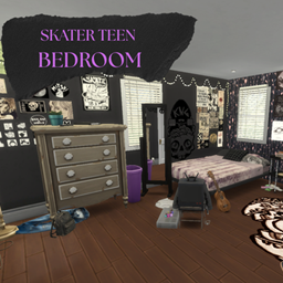 skater grunge teen bedroom| BG| CC needed auto download|