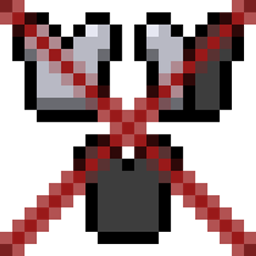 No Armour Armor HUD Hotbar logo
