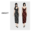 OWO2077 - Plaid Long Dress logo